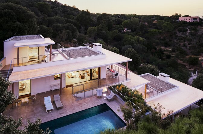 Stunning contemporary villa with swimming pool and large terrace