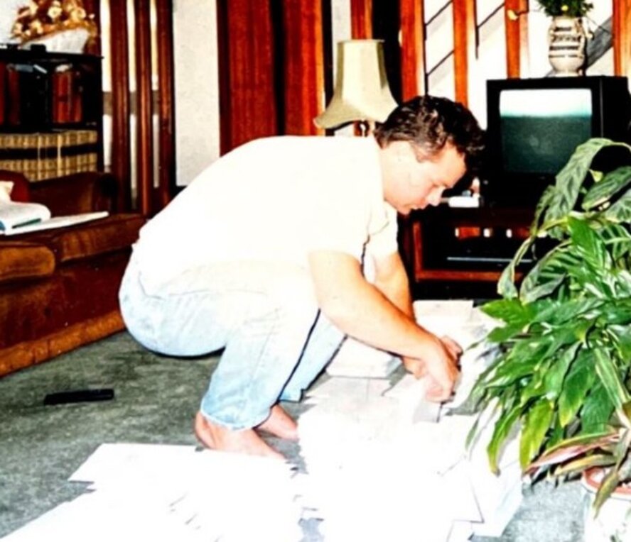 Andy Sturt, MD of VIP SKI mailing ski brochures