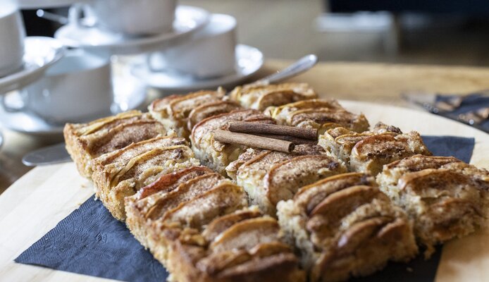 Afternoon tea in a catered chalet