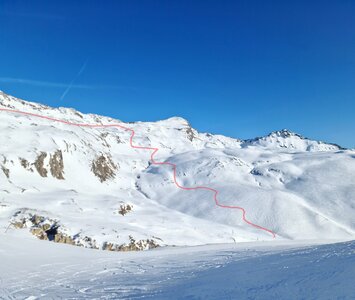 Pays Desert off-piste route Val d'Isere