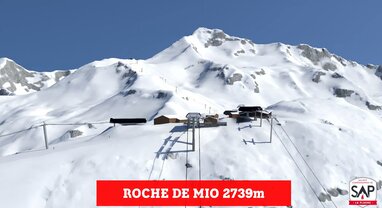 CGI image of Roche de Mio top station at 2739m