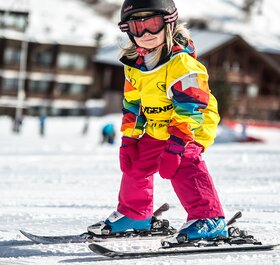 Young child in Oxygene ski lesson