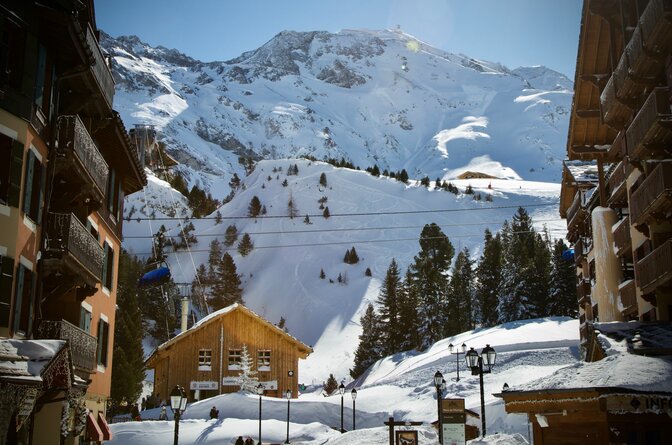 Snowy image of Les Arcs